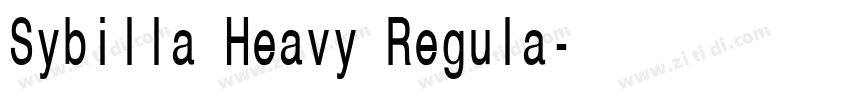 Sybilla Heavy Regula字体转换 Sybilla Heavy Regula字体转换